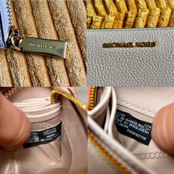 MICHAEL KORS Women's Small Zippy Jet Set Wallet Pebble Leather Soft Pink - Picture 6 of 14